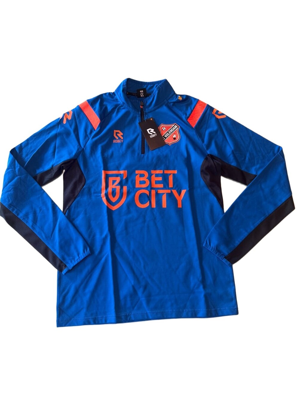 Robey FC Volendam 24/25 Training Top 1/4 Zip Mens S Cobalt Blue Soccer Jacket NW